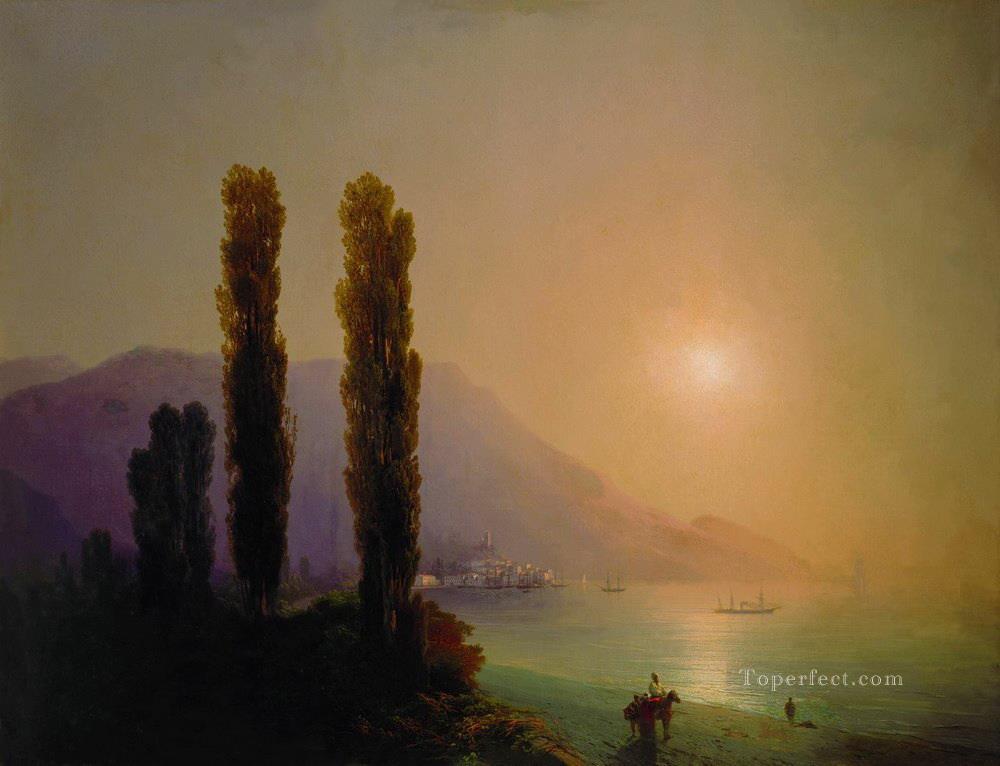 Ivan Aivazovsky amanecer en la costa de yalta Paisaje marino Pintura al óleo